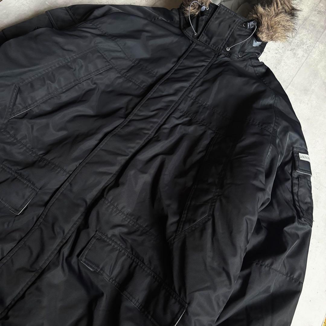 【00s nike】モッズコート　ドローコード付き　ボア　テック　多機能　古着