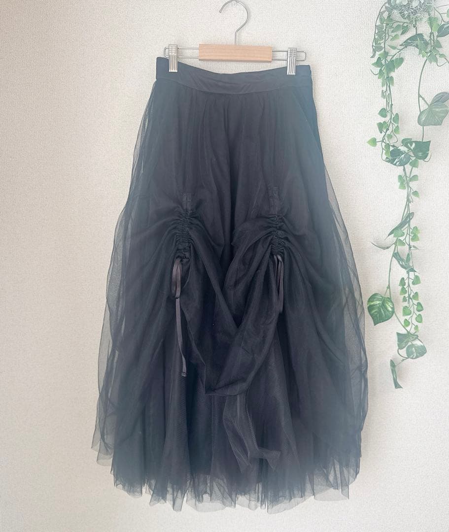【極美品】 AMERI CURTAIN TULLE SKIRT