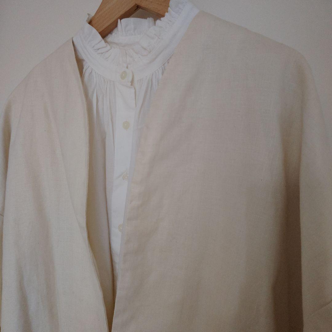 Gauze# ガーゼ HAORI 羽織りノーカラージャケット