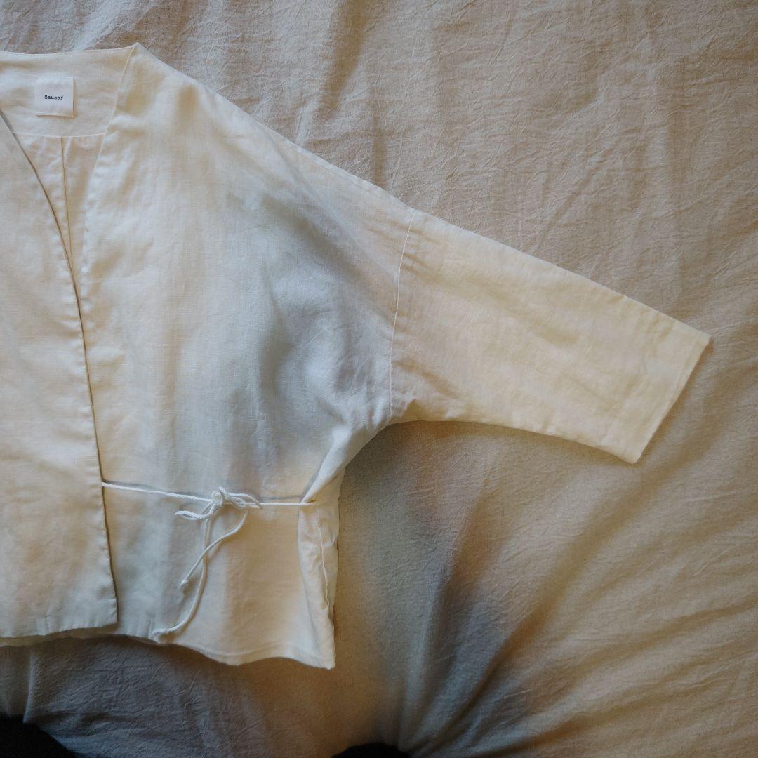 Gauze# ガーゼ HAORI 羽織りノーカラージャケット