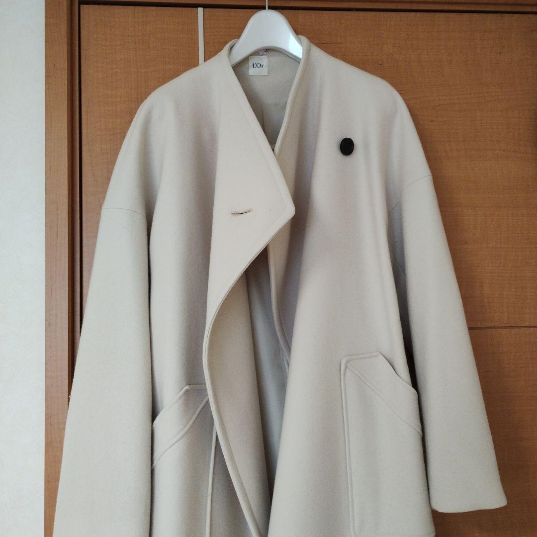 ♡͚༻ི【クリーニング済み】L'Or Wide Lapel Long Coat♡