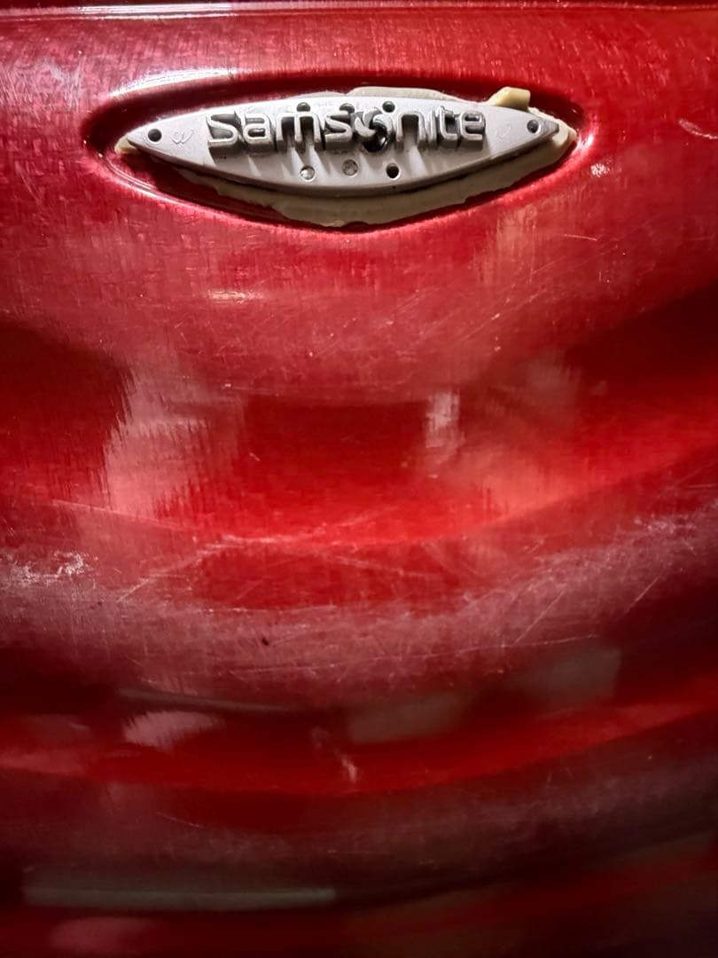 サムソナイト 赤 キャリーケース TSA キャリーバック