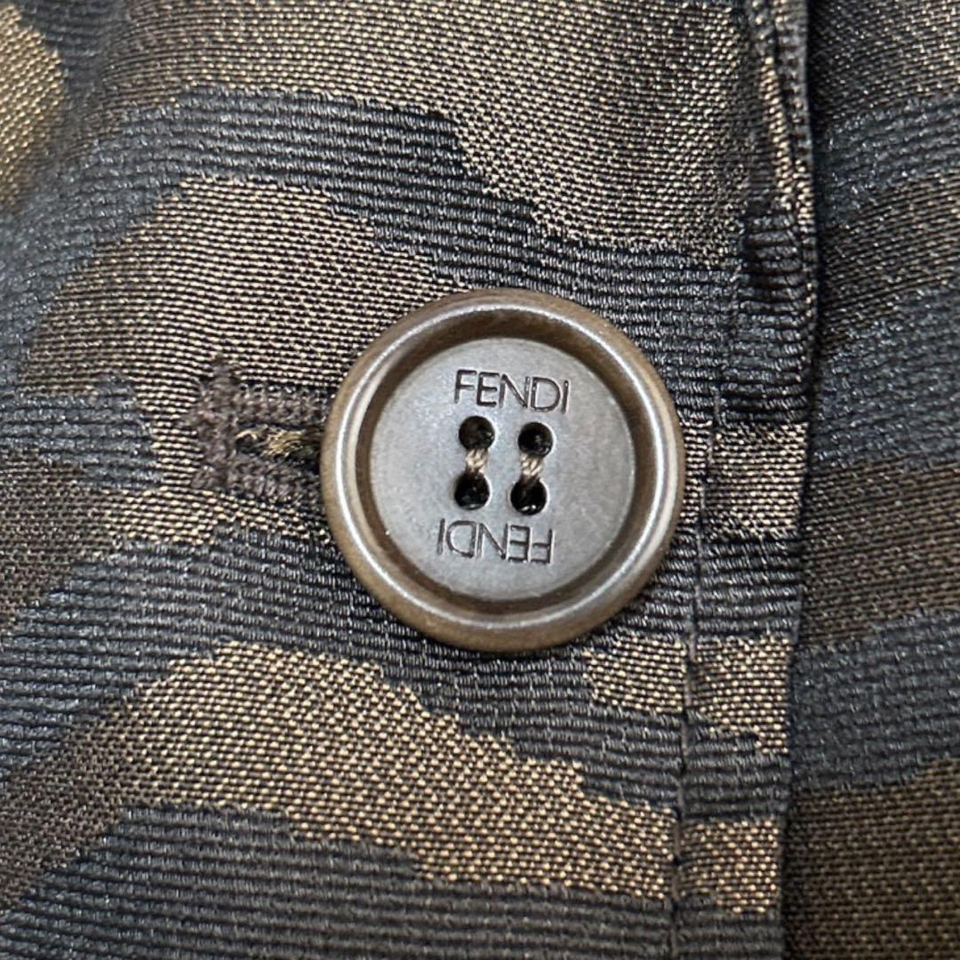 C284/新品 タグ付 FENDI フェンディ ジャケット タイガー柄 ブラウン