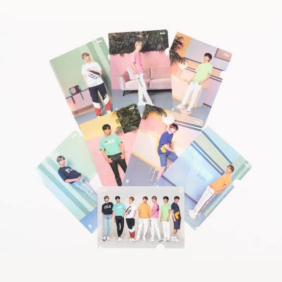 BTS×FILAコラボクリアファイル8枚セット