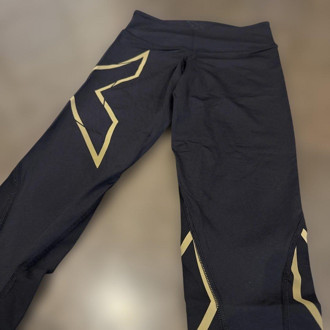 2XU タイツ ブラック/ゴールド XS レディース