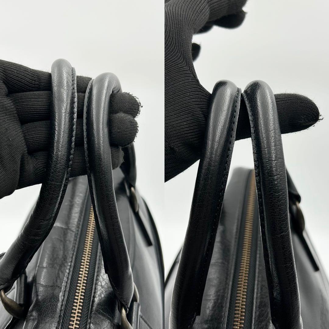 大容量✨ 銀座タニザワ ボストンバッグ ビジネスバッグ 2way レザー 黒