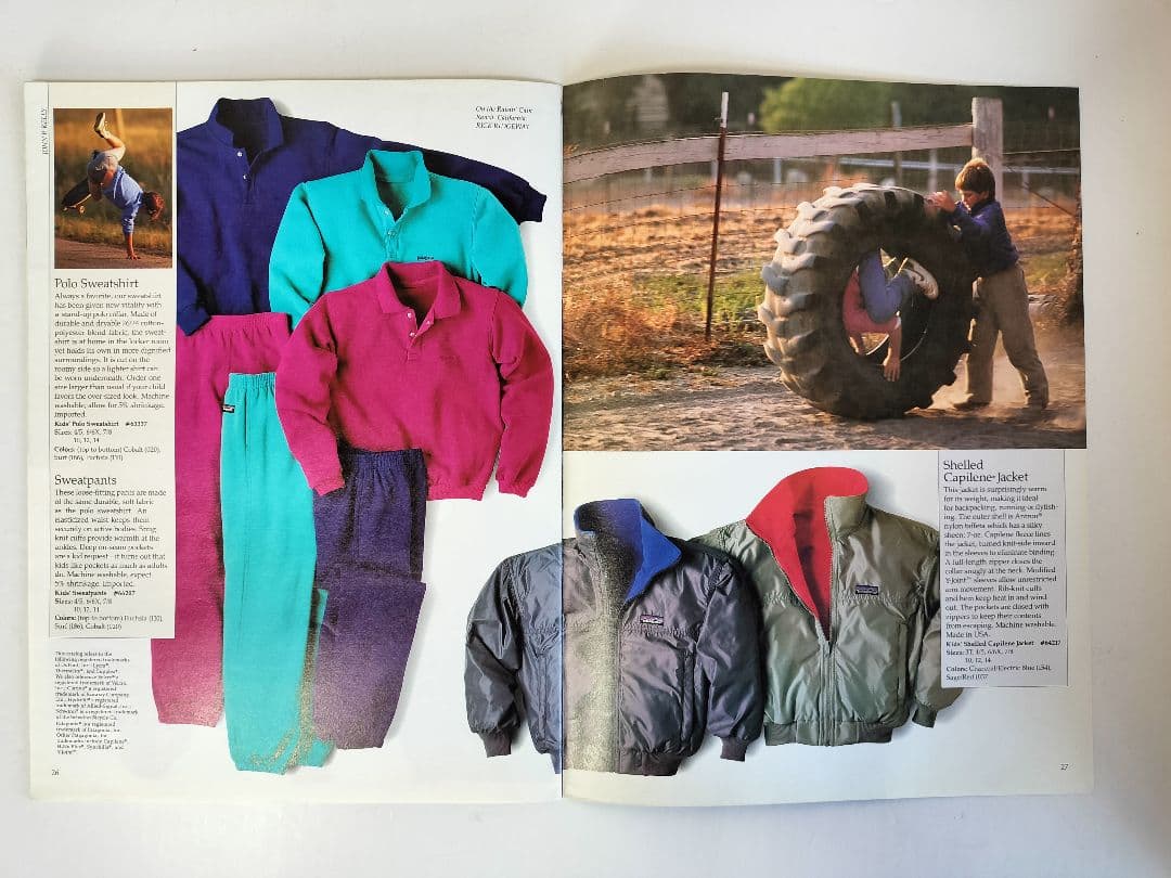 Patagonia パタゴニア 1989年春 こども カタログ　英語版