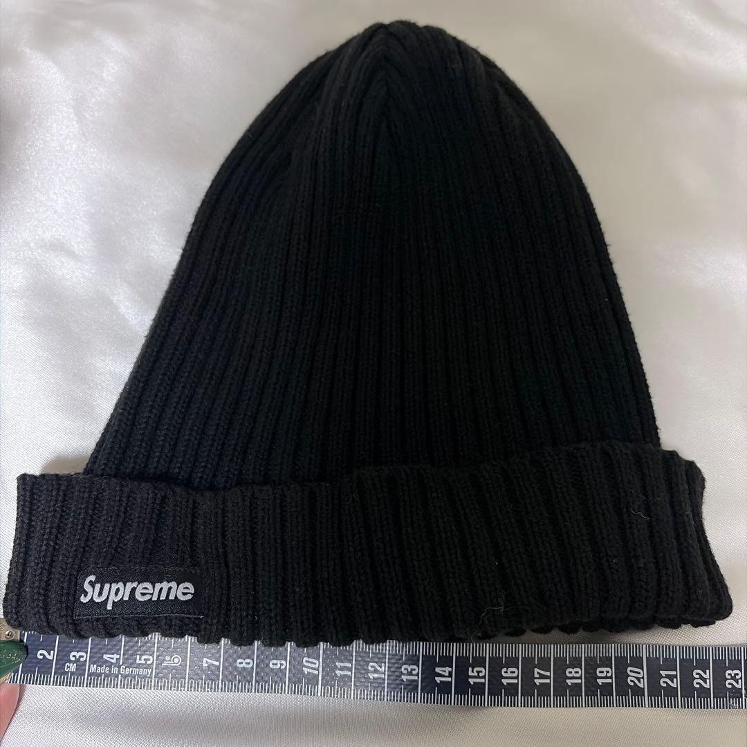 【美品】Supreme ブラック ニット帽 ビーニー