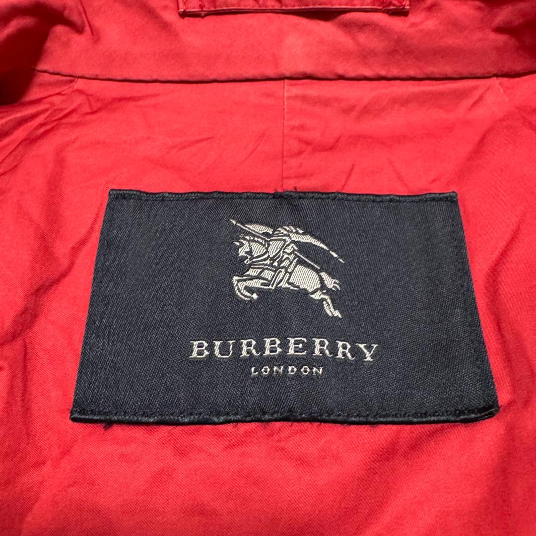 BURBERRY LONDON ステンカラーコート ノバチェック ロゴ金具 L