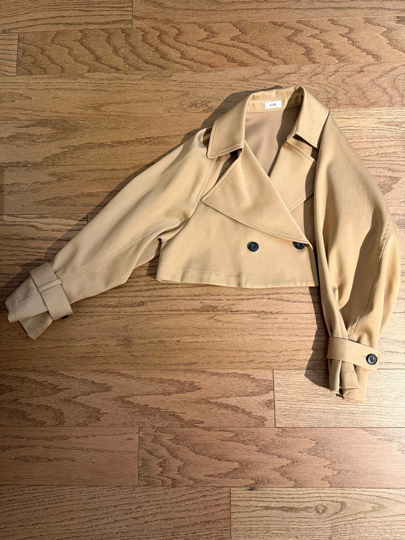 Rope ベージュ トレンチコート　ショートコート　ジレ3way サイズ38