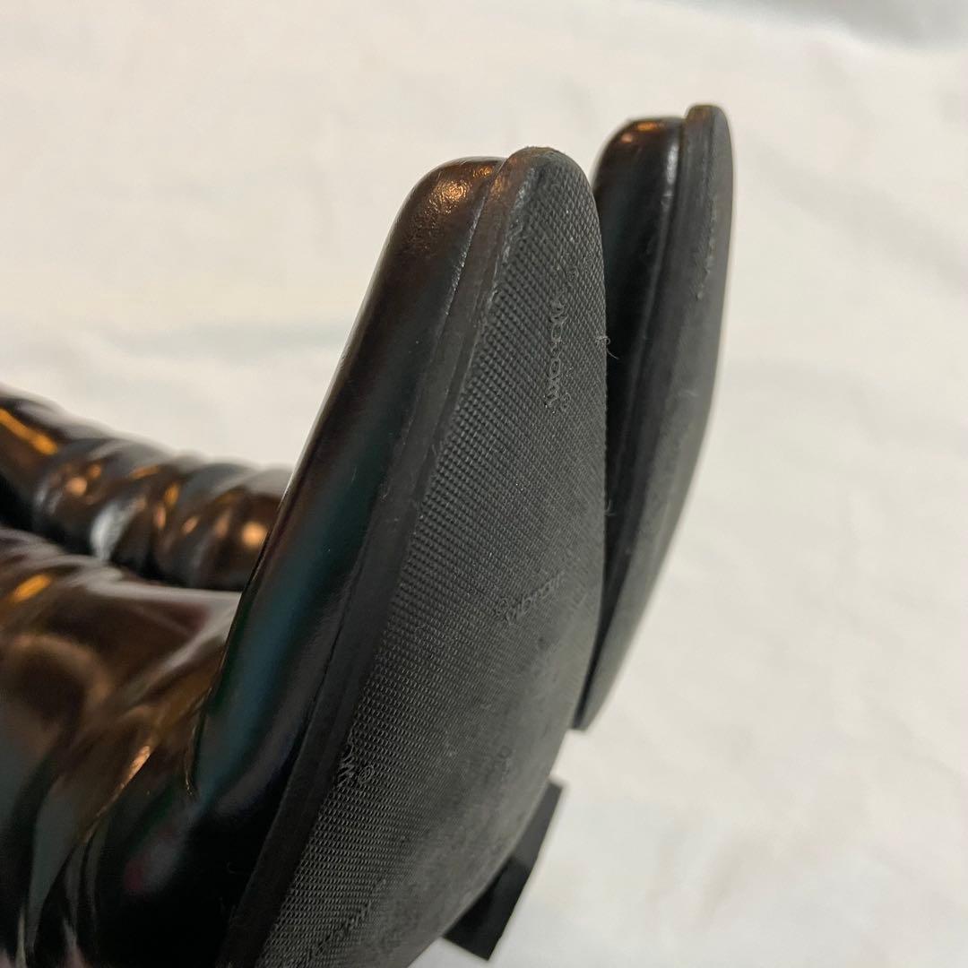 倖*愛様 【美品】PRADAプラダ レザー ショート ブーツ 約23cm ビブラ