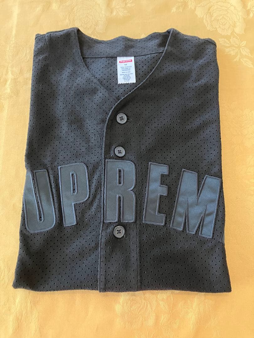 Supreme ウルトラ スエード メッシュ ベースボールシャツ　Mサイズ