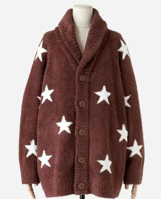 新品★gelato pique★パウダースタージャガードカーディガン★ジェラピケ