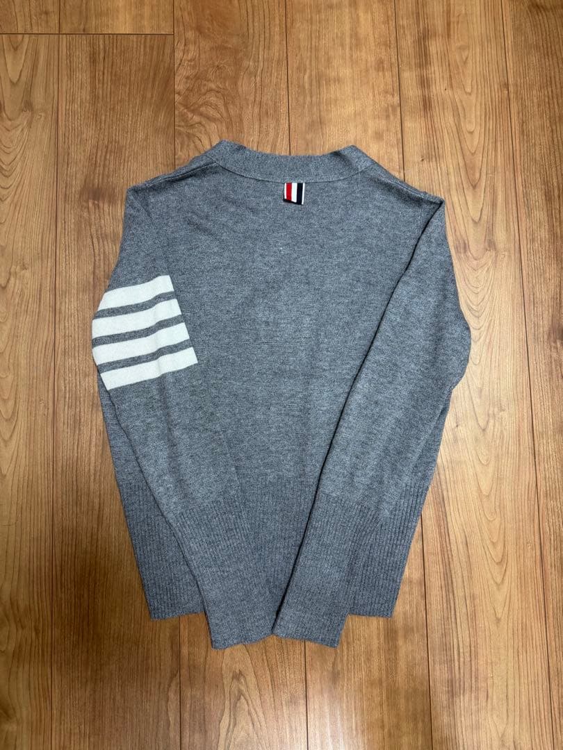 THOM BROWNE トムブラウン 4bar カーディガン グレー 0
