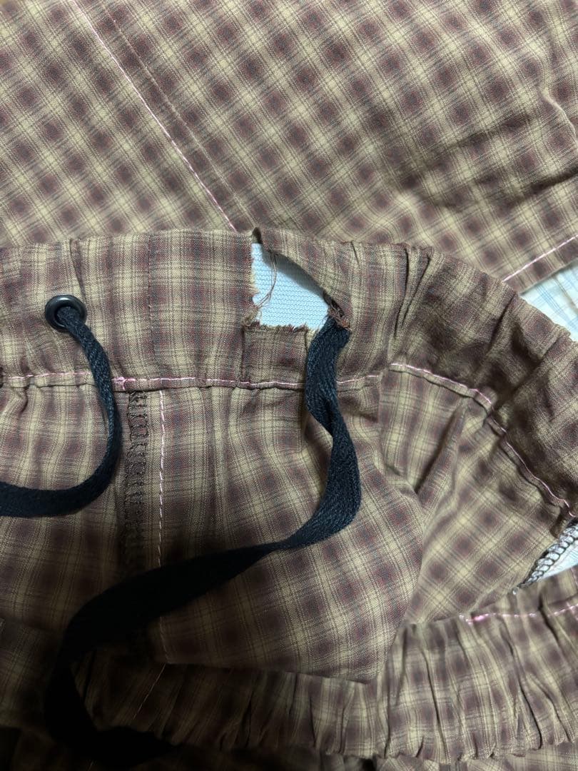 this uniform チェックパンツ