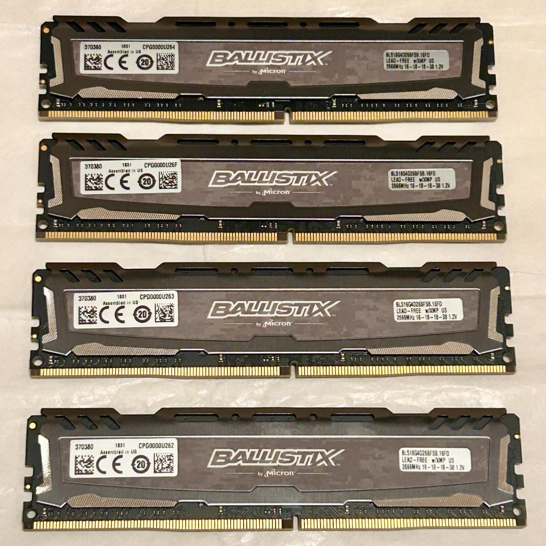 W4U2666BMS-16G (4枚：64GB) CFD　4枚セット