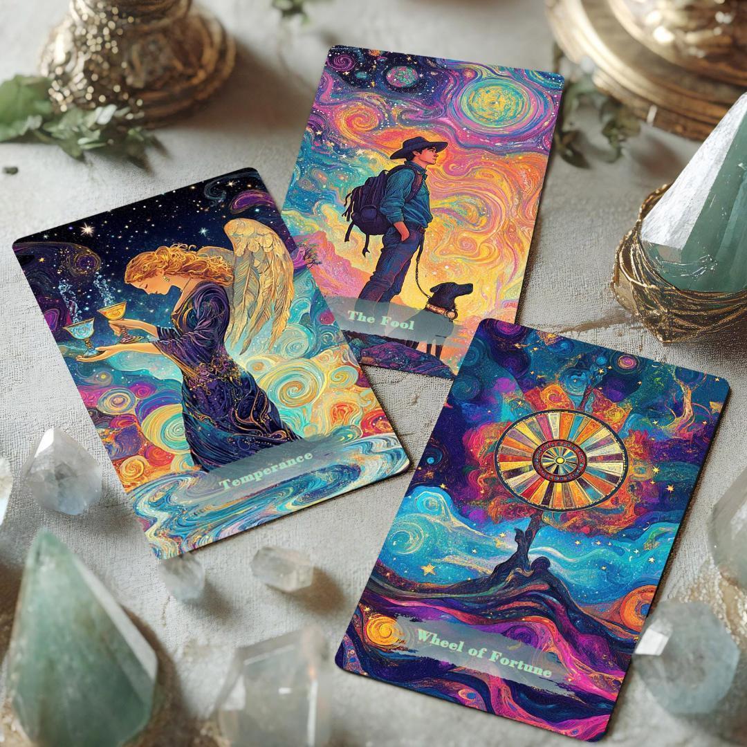 【正規品タロットカード】超美麗イラスト✨入手困難海外デッキ✨宇宙の神秘のタロット