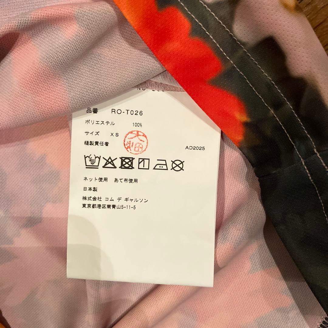 コムデギャルソンコムデギャルソン　Tシャツ　花柄　cdg コムコム　ガール