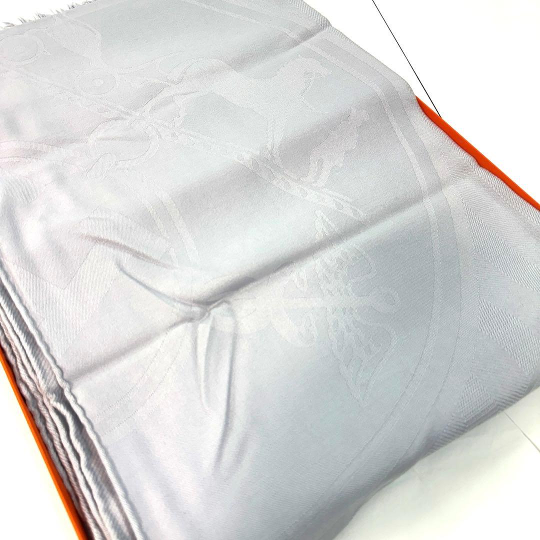 エルメス　NEW LIBRIS ニューリブリス　カシミヤ　ストール　ショール