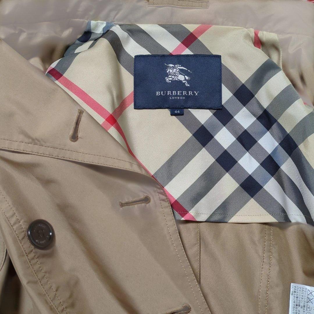 BURBERRY ベージュ トレンチコート　大きいサイズ44 ショート丈フード付