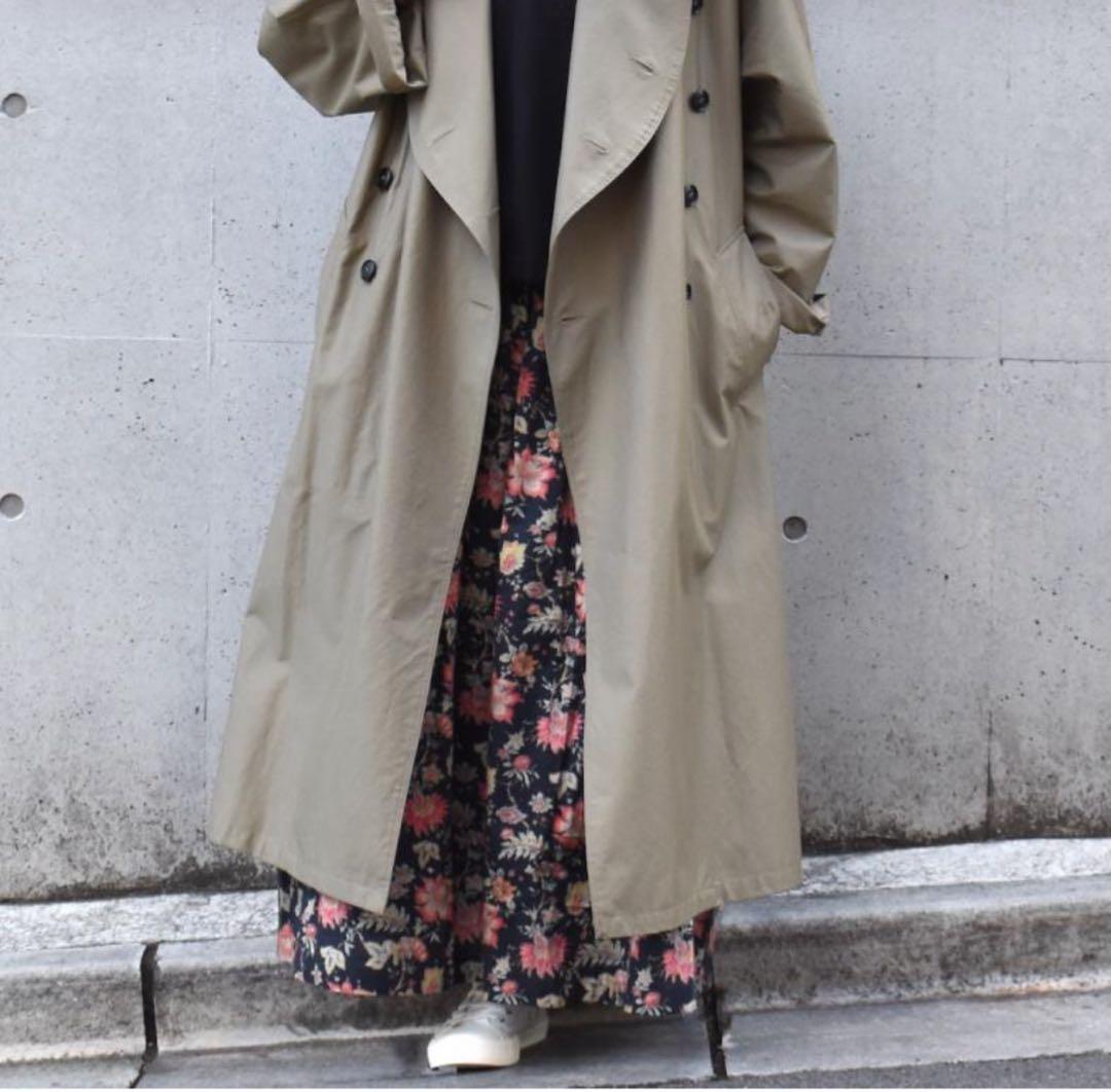 スカート SOIL 60s CAMBRIC FLOWER PRINT