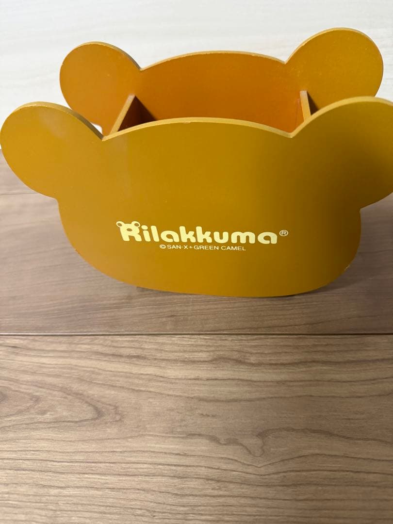 美品☆レア☆リラックマ木製リモコン入れ☆顔型