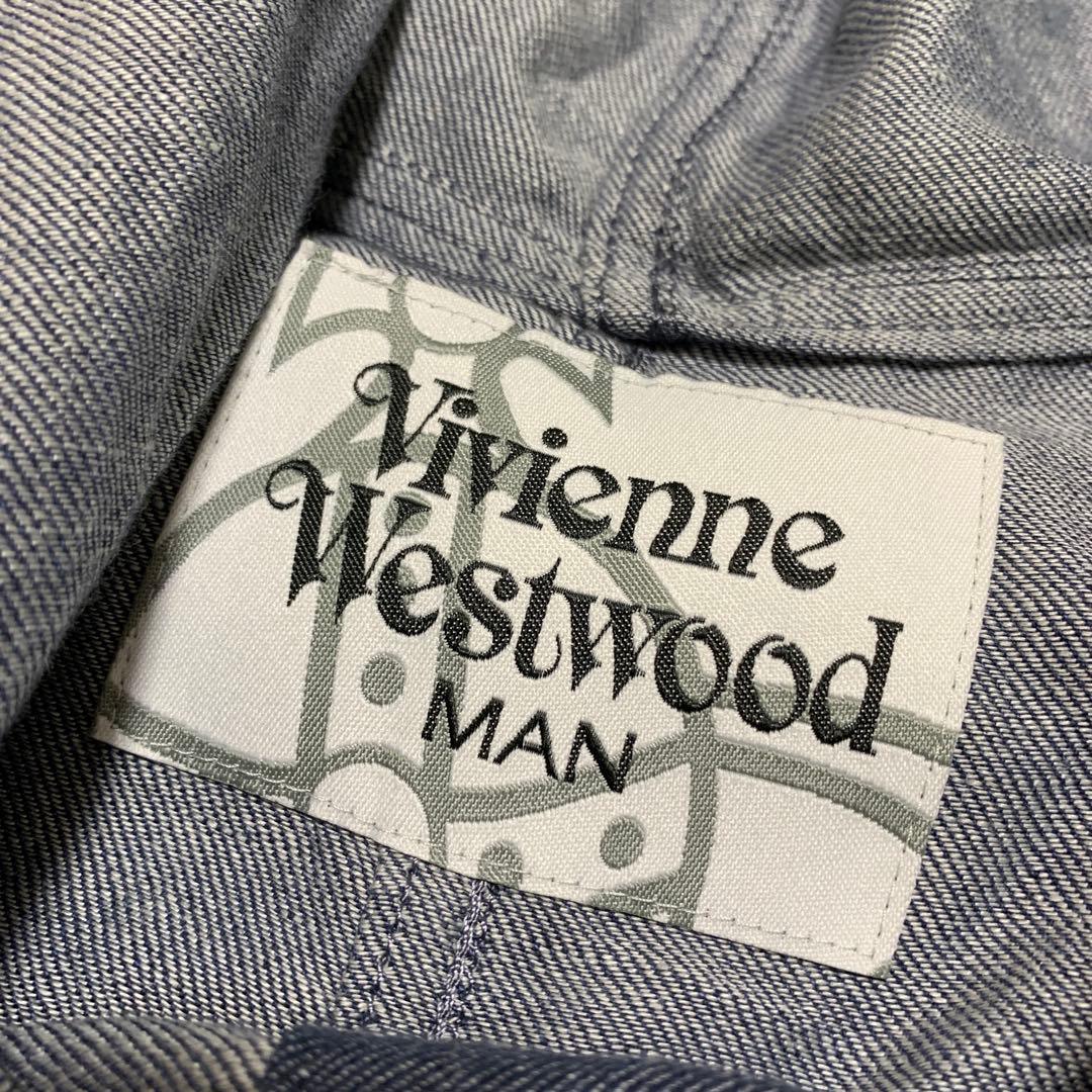 Vivienne Westwood MAN デニムモッズコート リネン70％