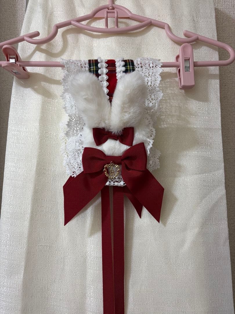 Lapin de neige タータンチェックジャンパースカート