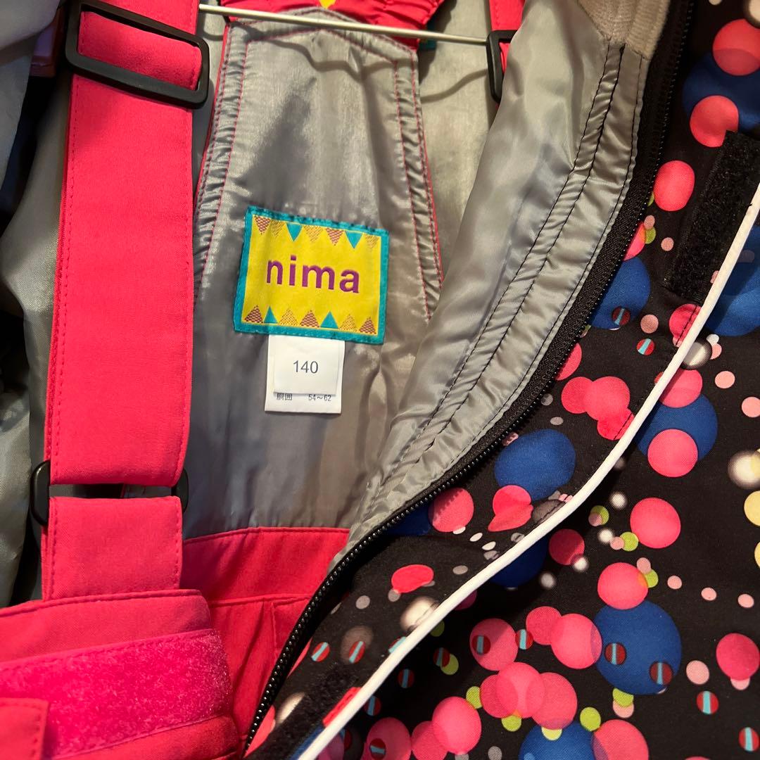nima スキーウェア　帽子付き　キッズ　140cm