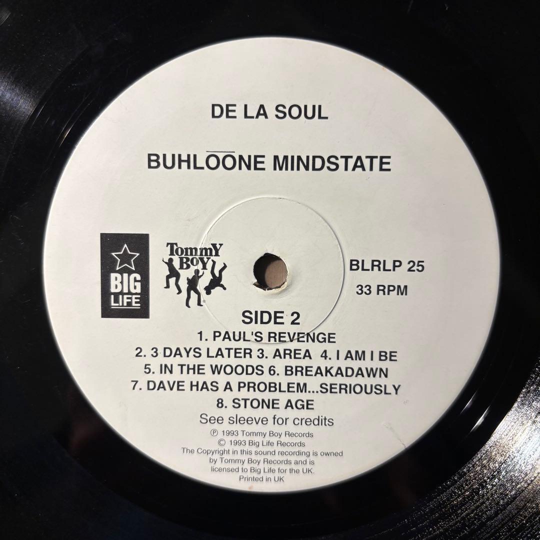DE LA SOUL / BUHLOONE MINDSTATE UK正規LP