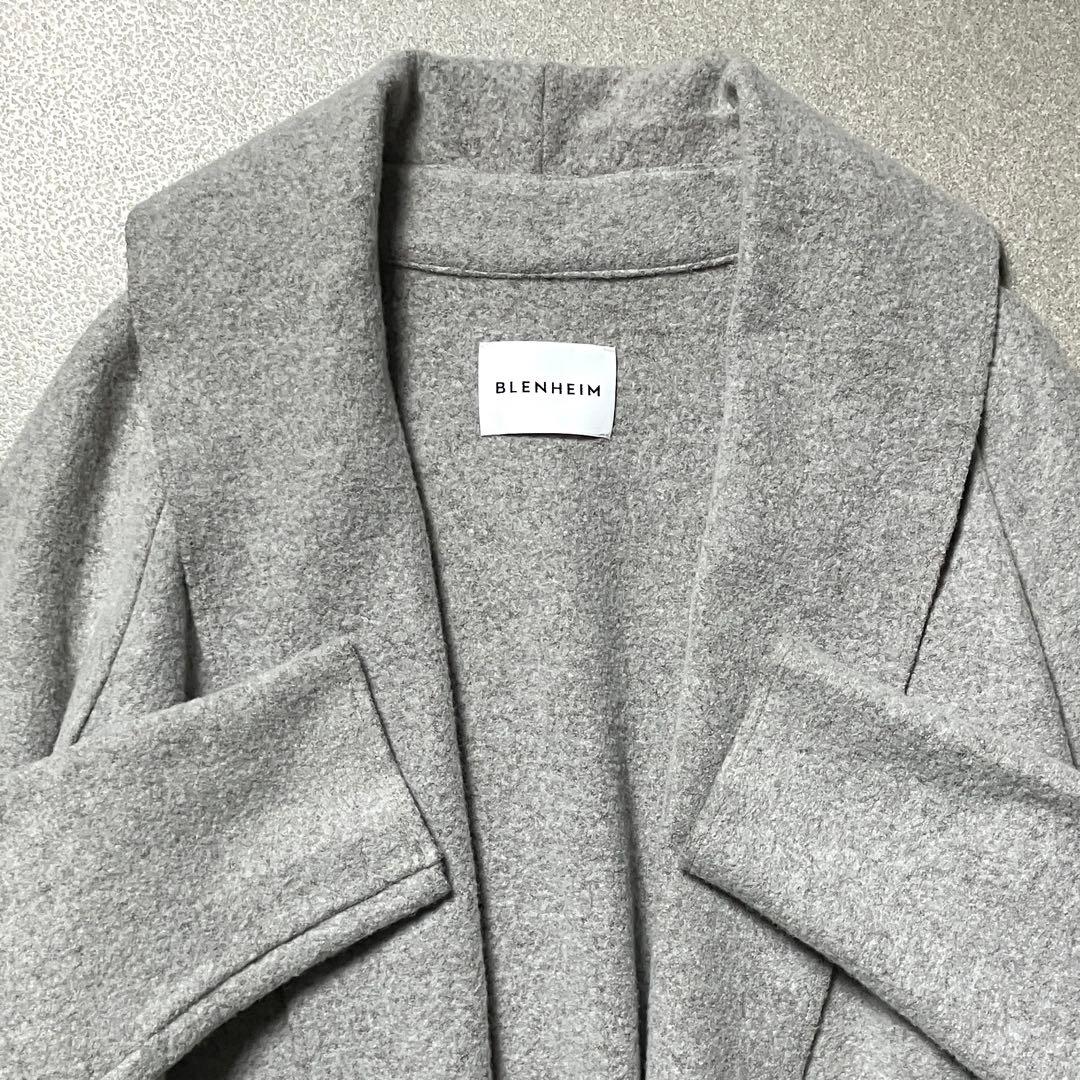 ブレンヘイム マキシ丈 ショールカラーリバーコート ロング BLENHEIM