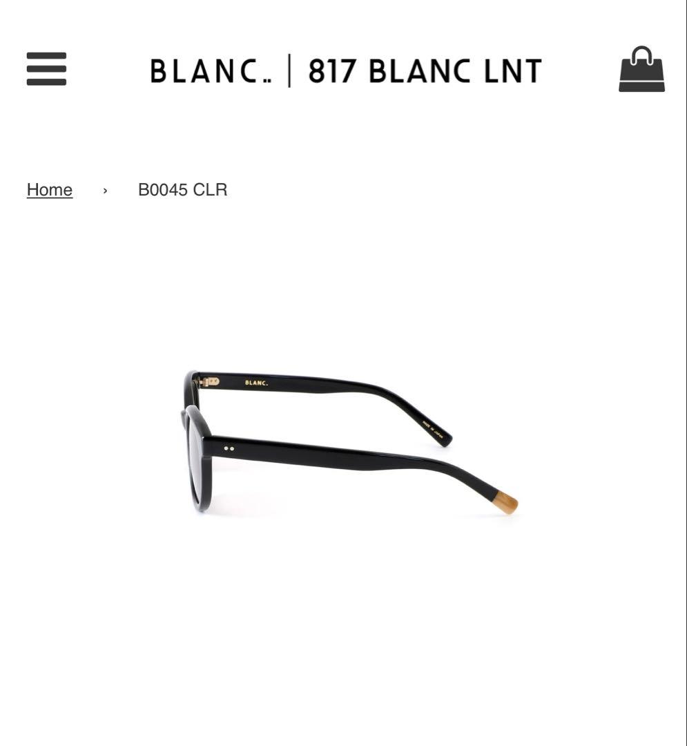 BLANC.. B0045 CLR ブラック / クリア サングラス