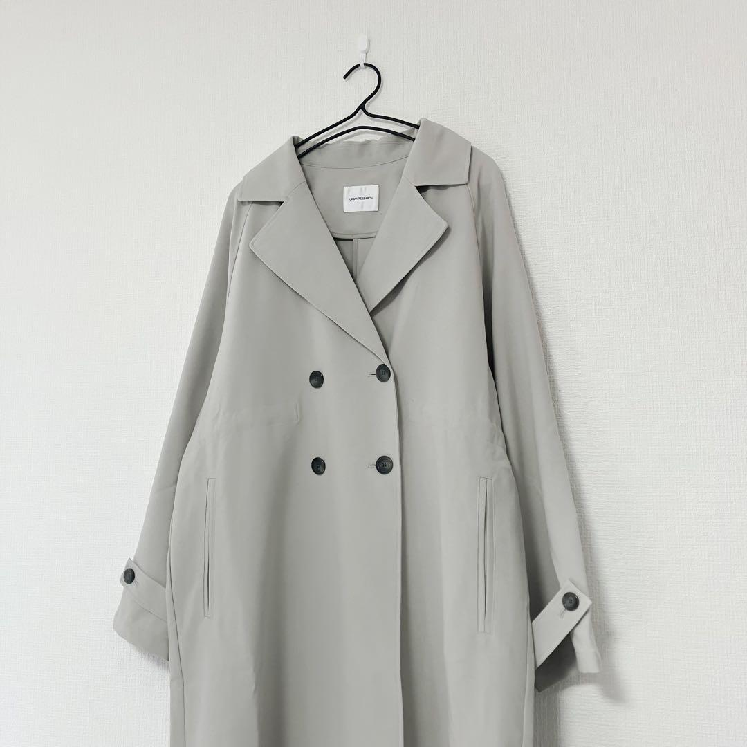 25SS アーバンリサーチ 防花粉　撥水　UVカット　ドロストトレンチコート