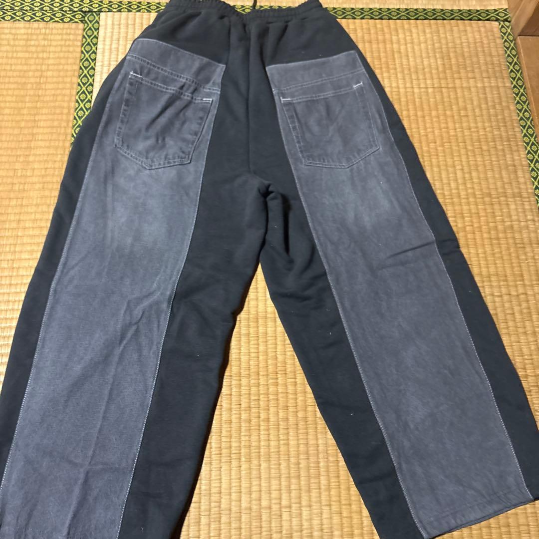 ニコアンド　デニムパッチワークパンツ