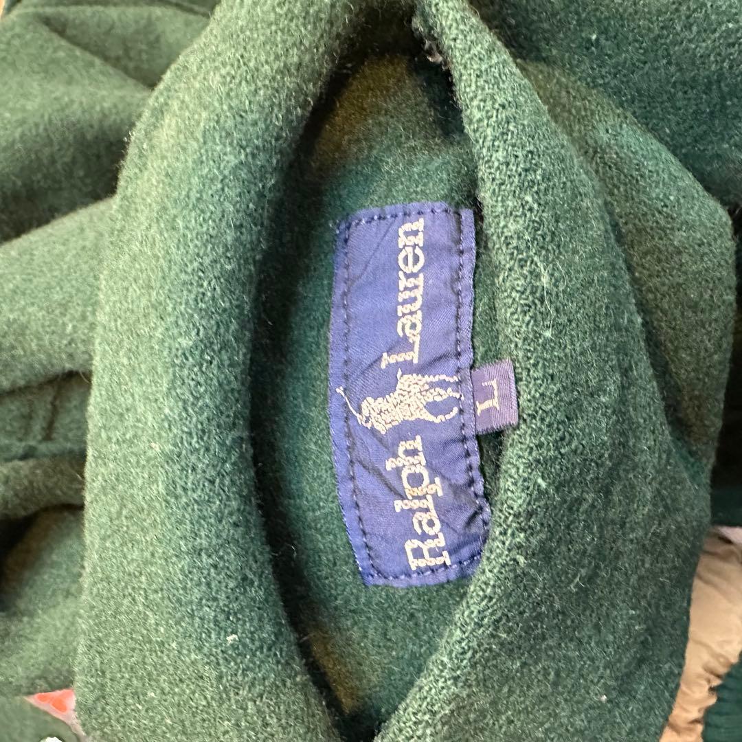 Ralph Lauren 90s リバーシブル　ウールジャケット　フード付き