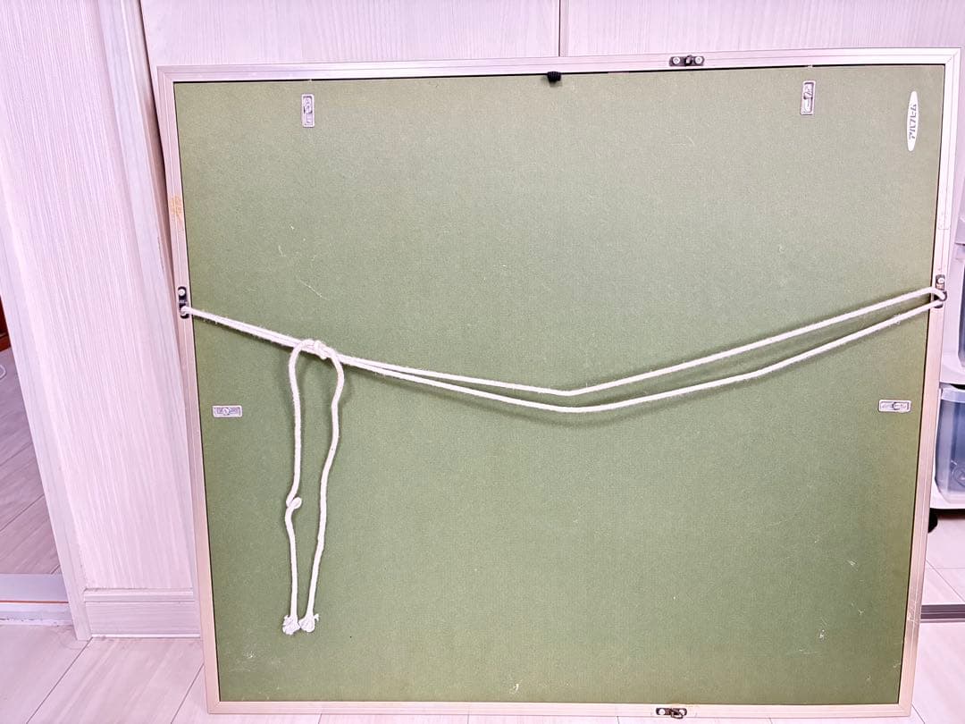日本画 ネギと野菜の絵画 シルバーフレーム
