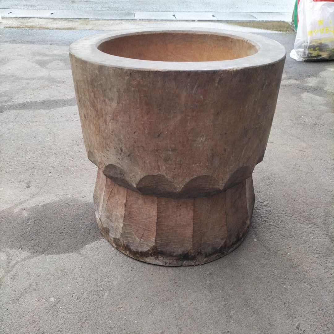 古民具　餅つき　臼　杵つき
