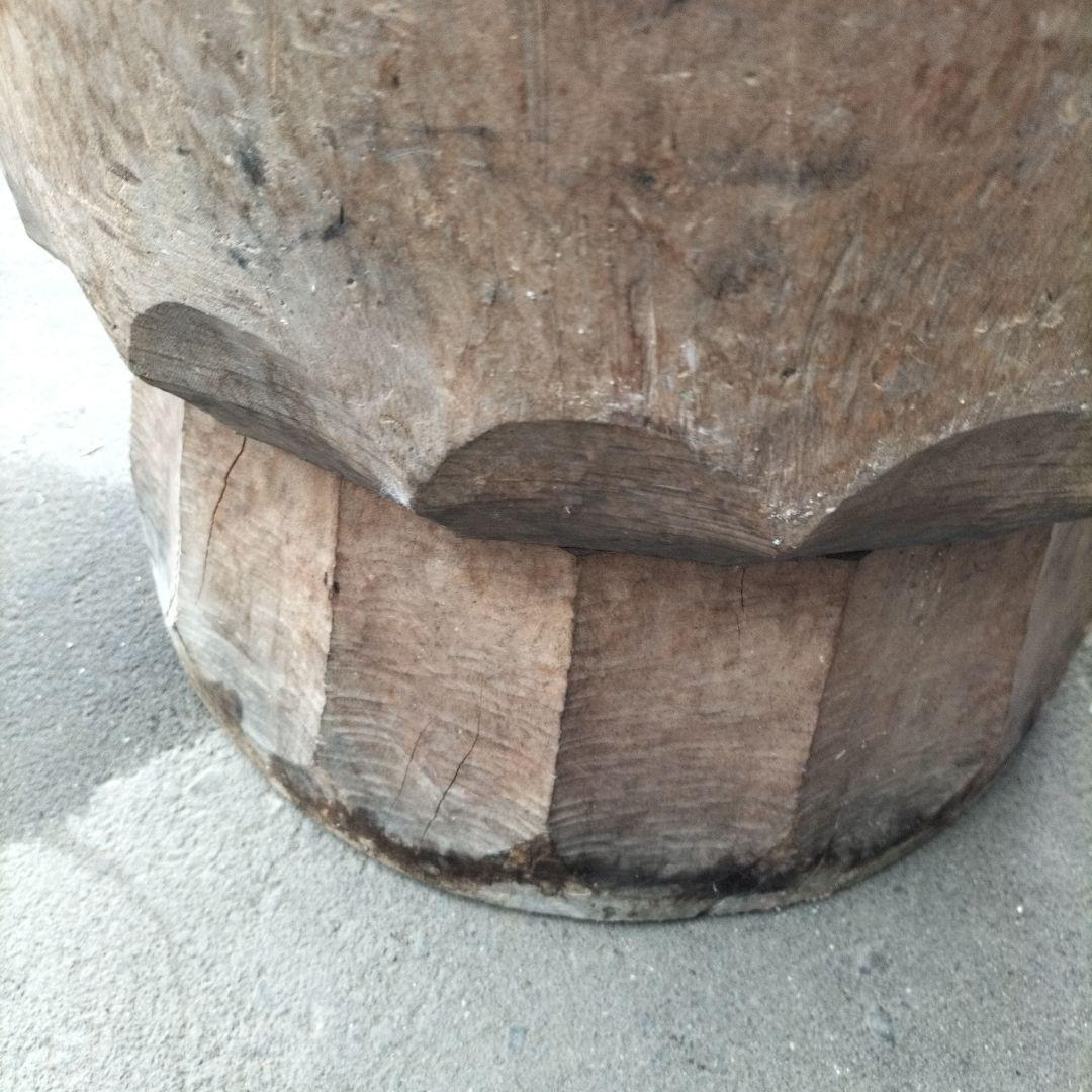 古民具　餅つき　臼　杵つき
