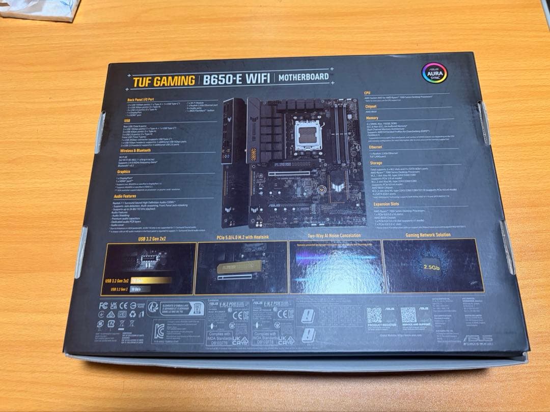 ASUS TUF GAMING B650E-WIFI マザーボード