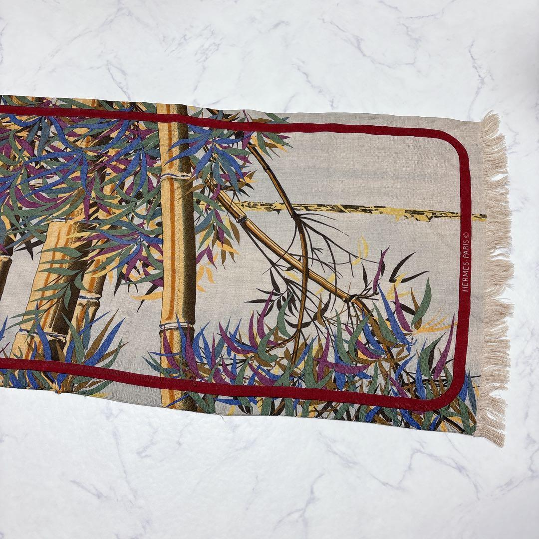 HERMES エルメス カシシル ストール スカーフ 大判 バンブー