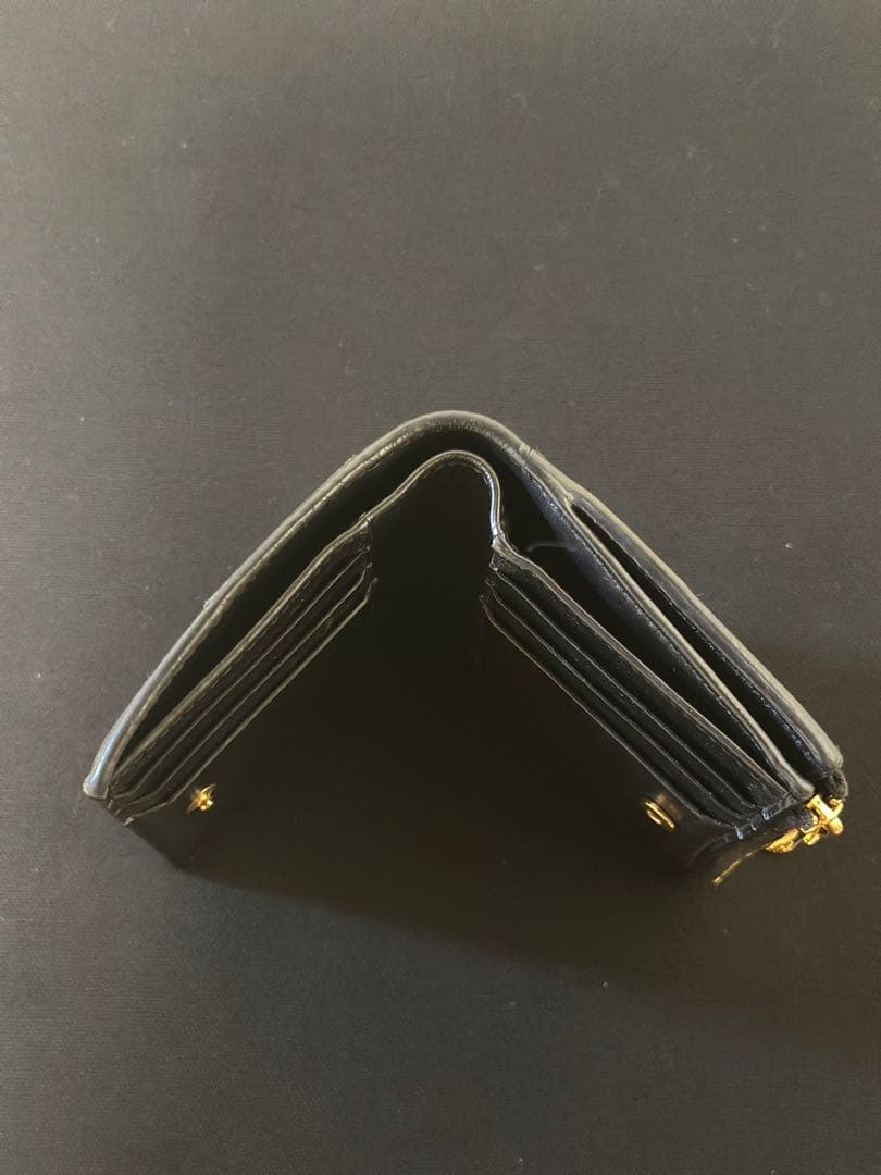 BOTTEGA VENETA 二つ折り財布 黒