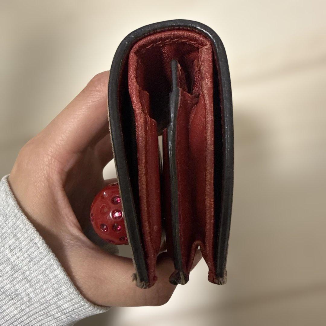 GUCCI 二つ折り財布 チェリー装飾