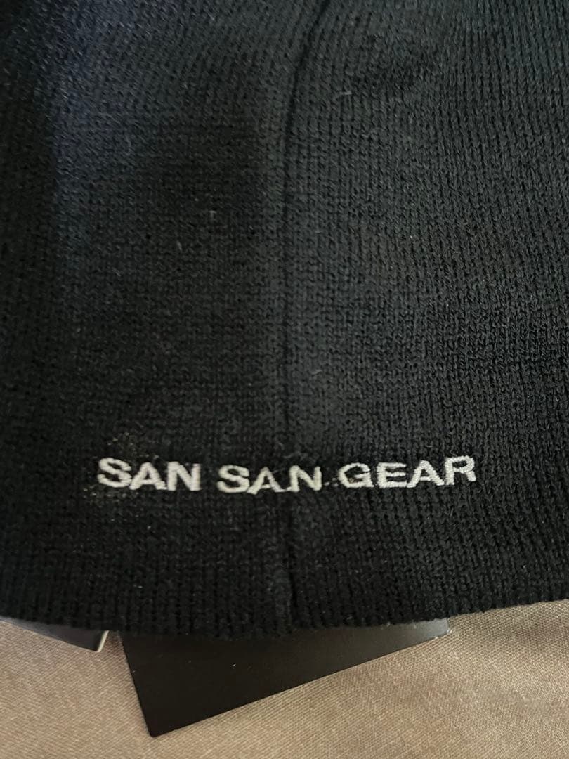 即日発送　sansan gear サンサンギア　ビーニー　ニット帽 ブラック
