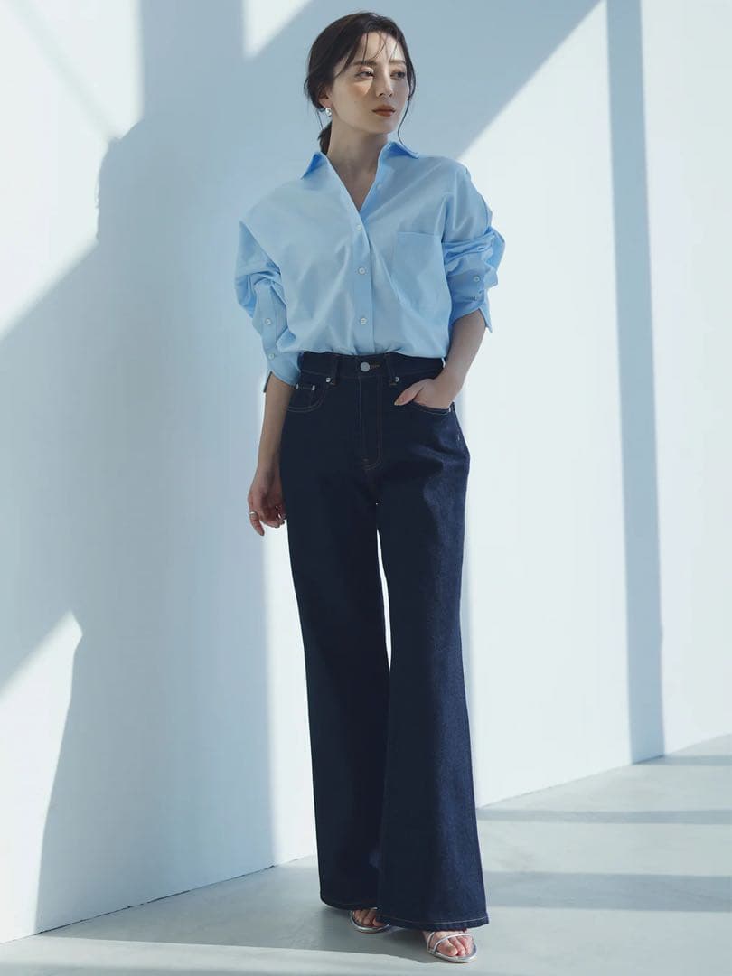 anuans Wide leg denim ワイドレッグデニム
