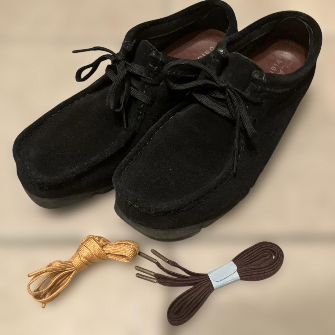 Clarks Wallabee GORE-TEX UK7 おまけ付き ブラック