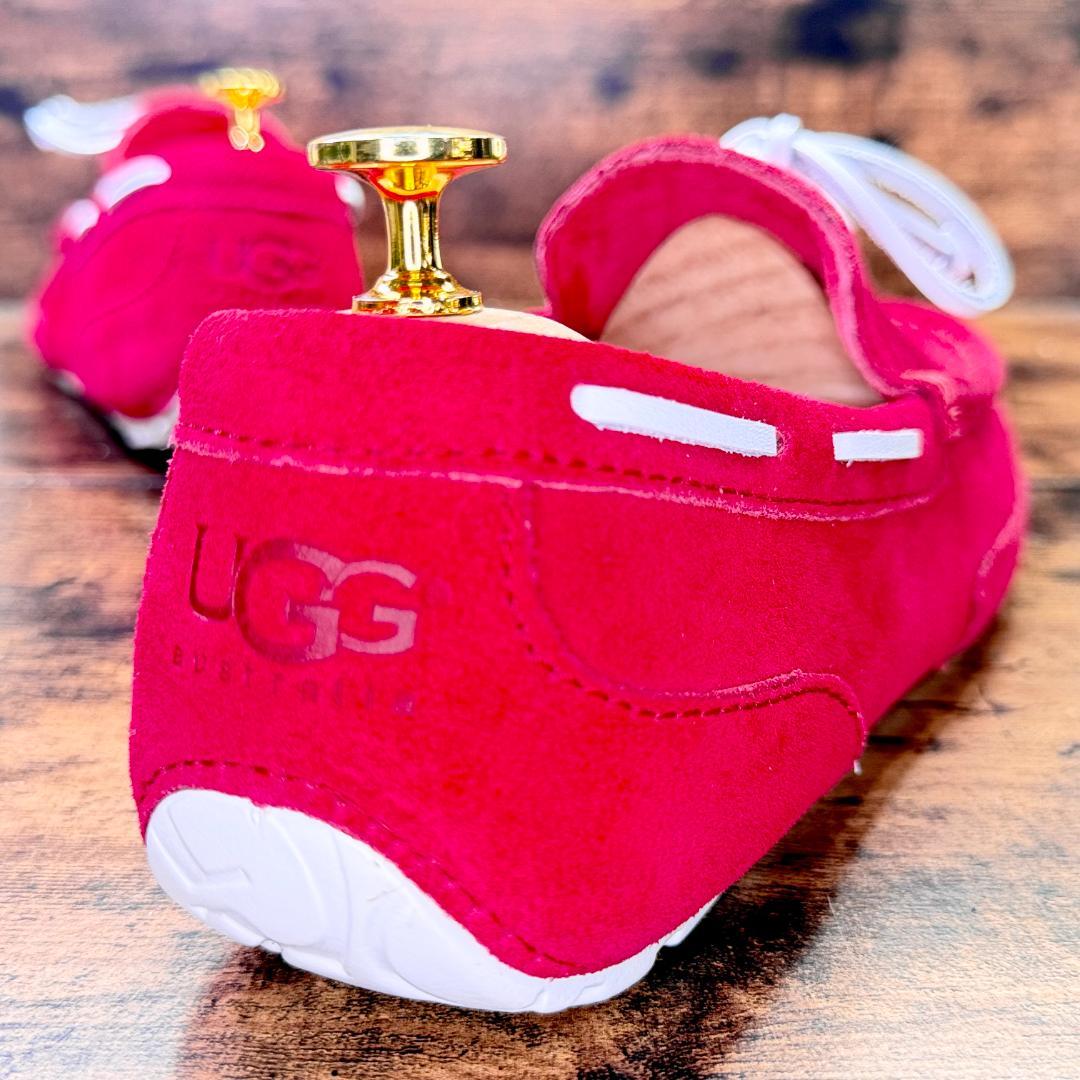 ☆即発 UGG 2WAY スエードドライビングシューズ 赤 26cm ローファ