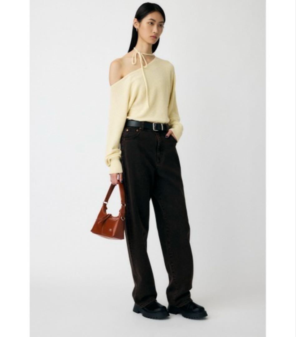 完売　MIDRISE LOOSE テーパードデニム　moussy 大屋夏南