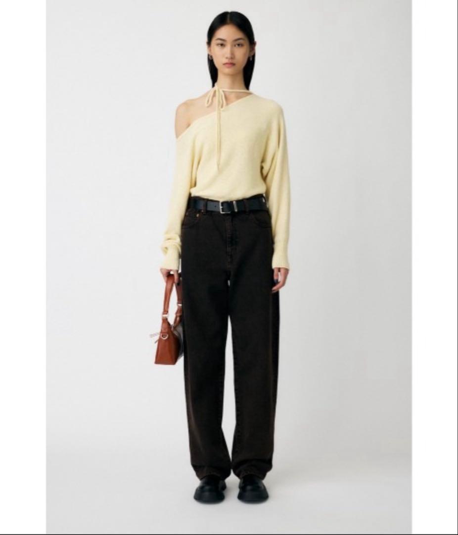 完売　MIDRISE LOOSE テーパードデニム　moussy 大屋夏南