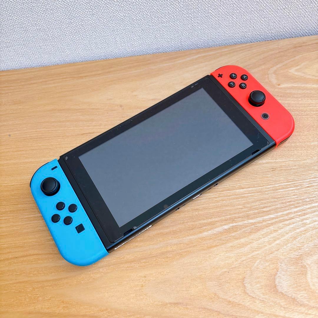 【美品】 バッテリー強化型 Nintendo Switch 本体 赤青