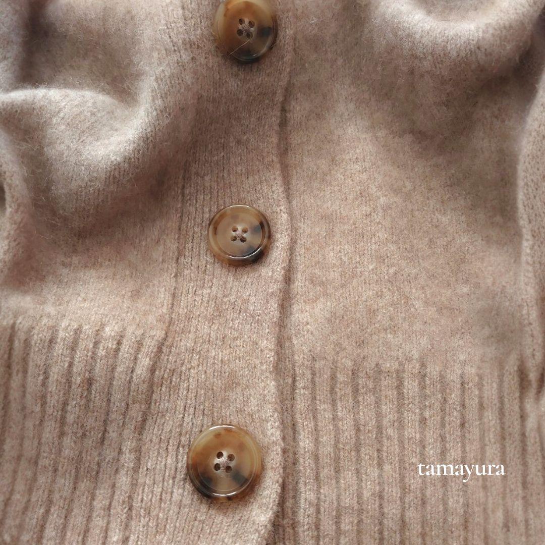 超美品 プラージュ/cashmere mix fur カーディガン カシミヤ